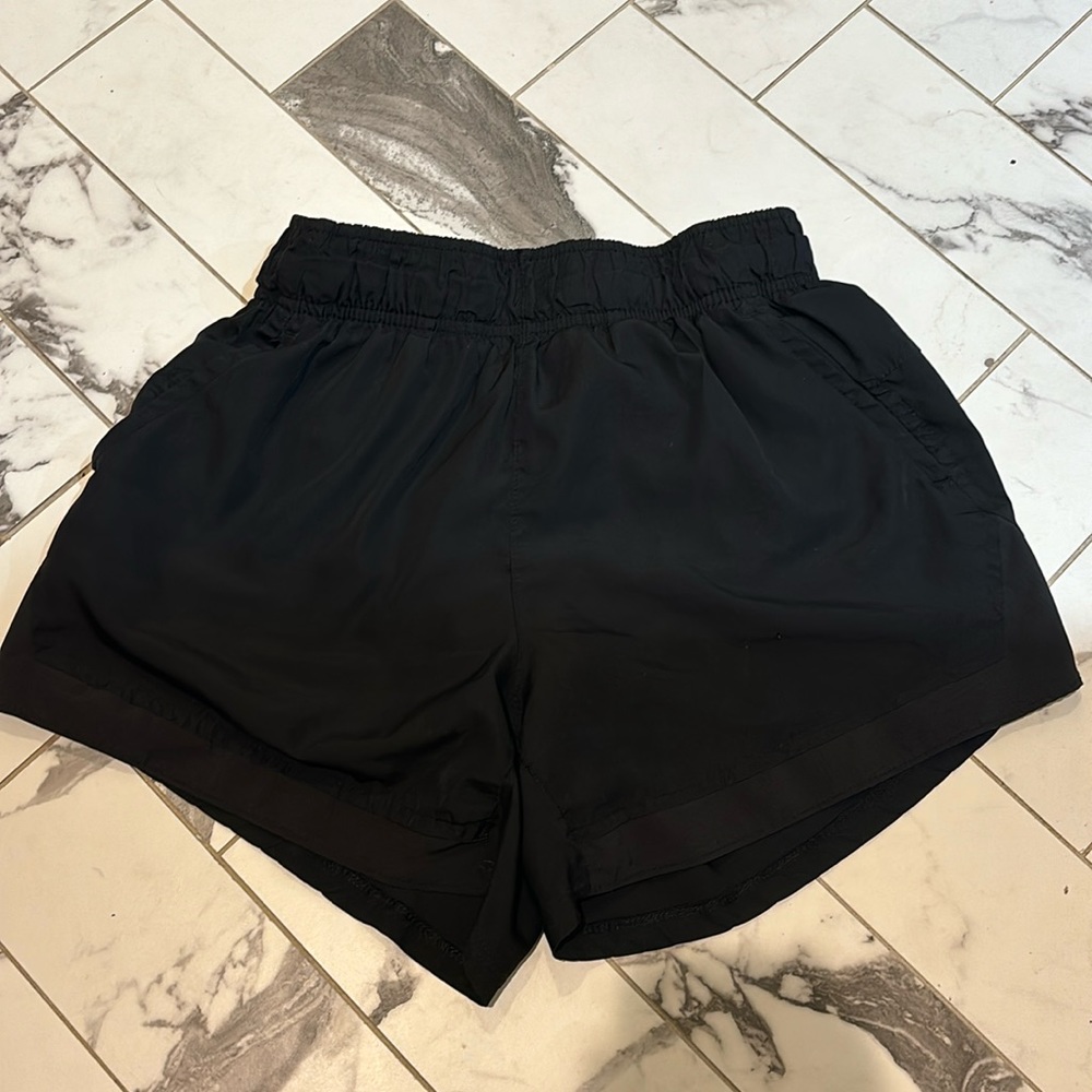 Black athletic shorts